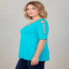 Lattice Sleeve Tunic image number null