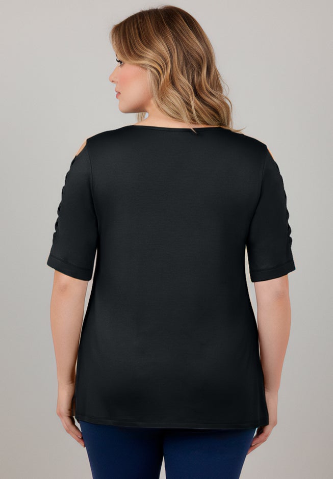 Lattice Sleeve Tunic image number 2