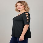 Lattice Sleeve Tunic image number null