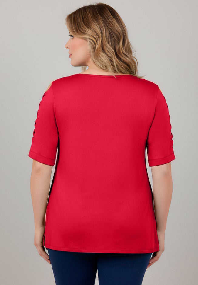 Lattice Sleeve Tunic image number 2