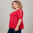 Lattice Sleeve Tunic image number 1