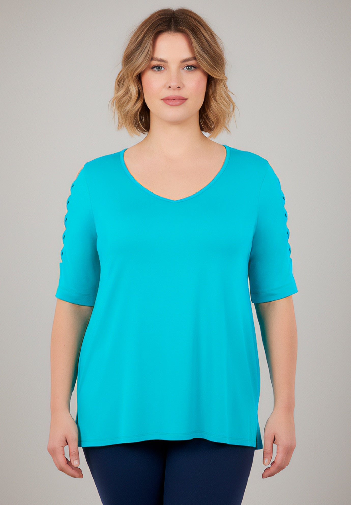 Lattice Sleeve Tunic image number 0