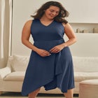 Knit Gauze Cascade Dress image number 0
