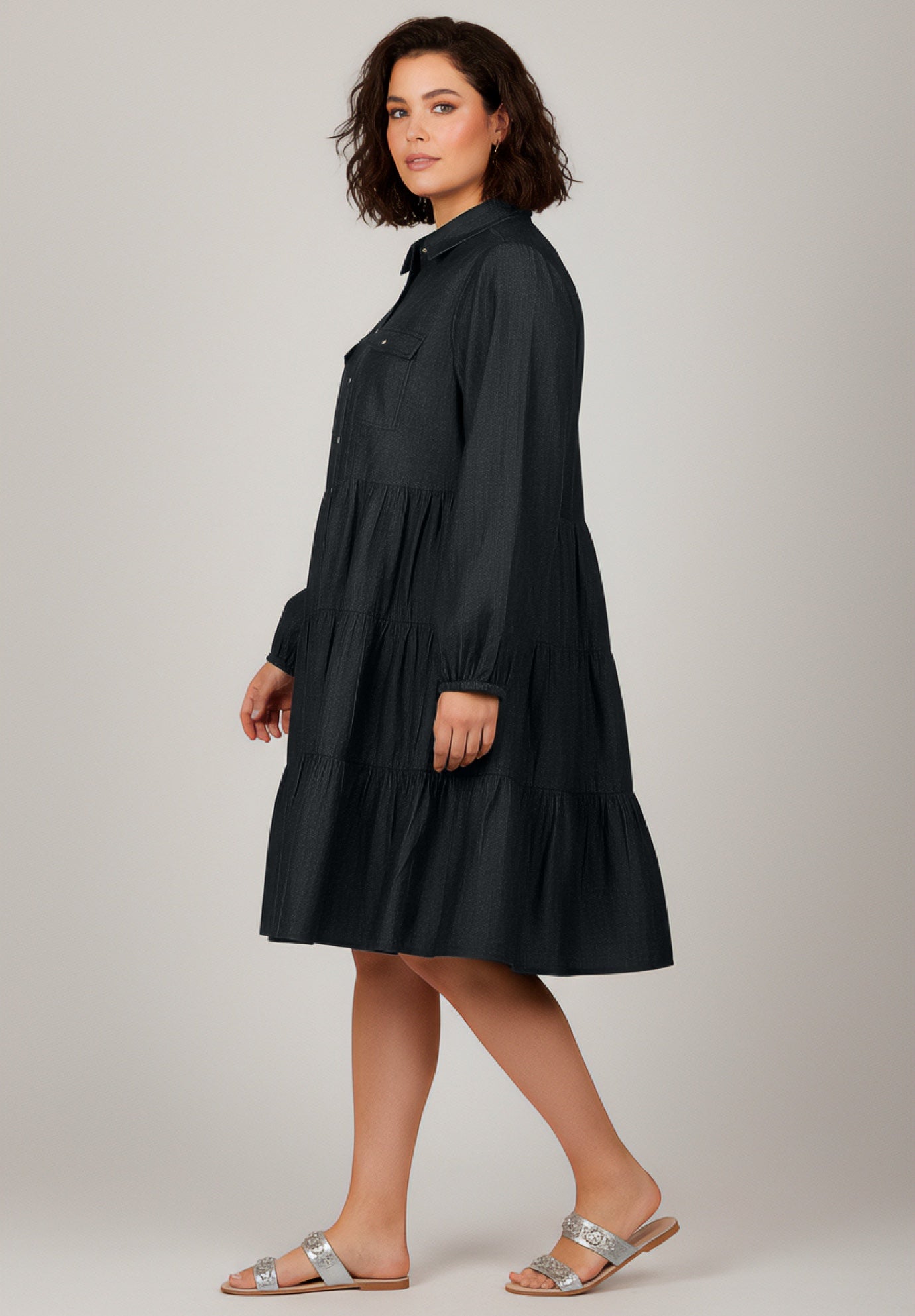 Chambray Shirt Dress image number 2