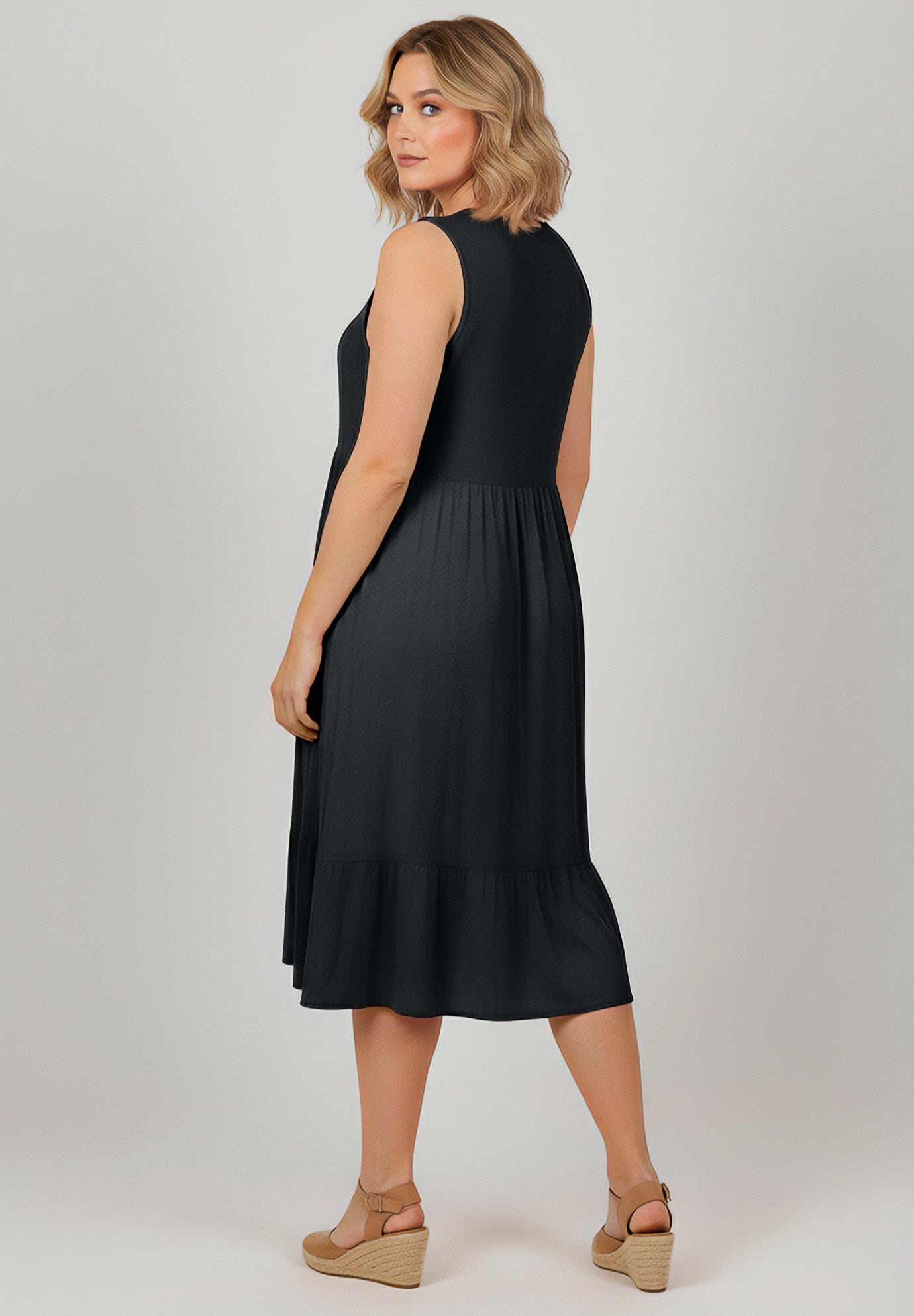 Button Detail Tank Dress image number 1