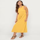 Ribbed Bodice Knit Empire Midi Dress image number 0