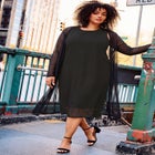 Sleeveless Mesh Dress image number null