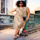 Sleeveless Mesh Dress image number null