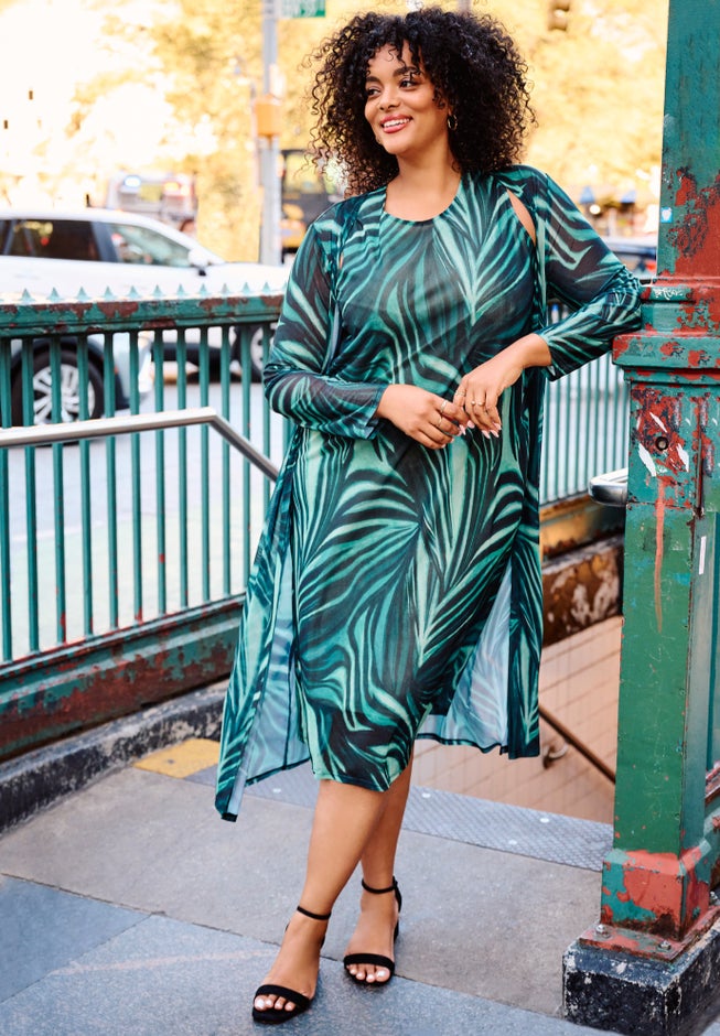 Sleeveless Mesh Dress image number 0