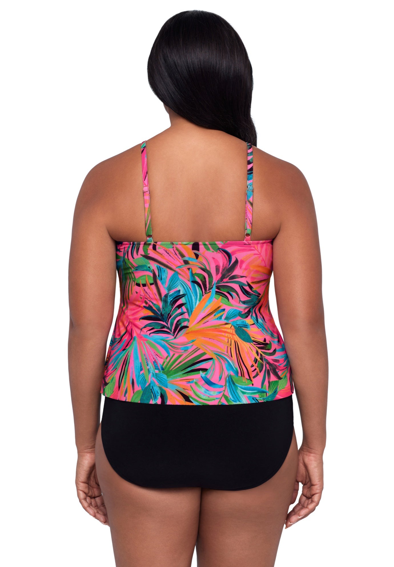 Ronnie Two Tier Ruffle Tankini Swimsuit Top image number 1