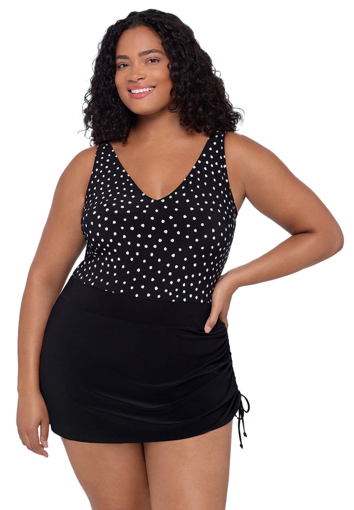 Julie Adjustable Skirt Swimdress image number 0