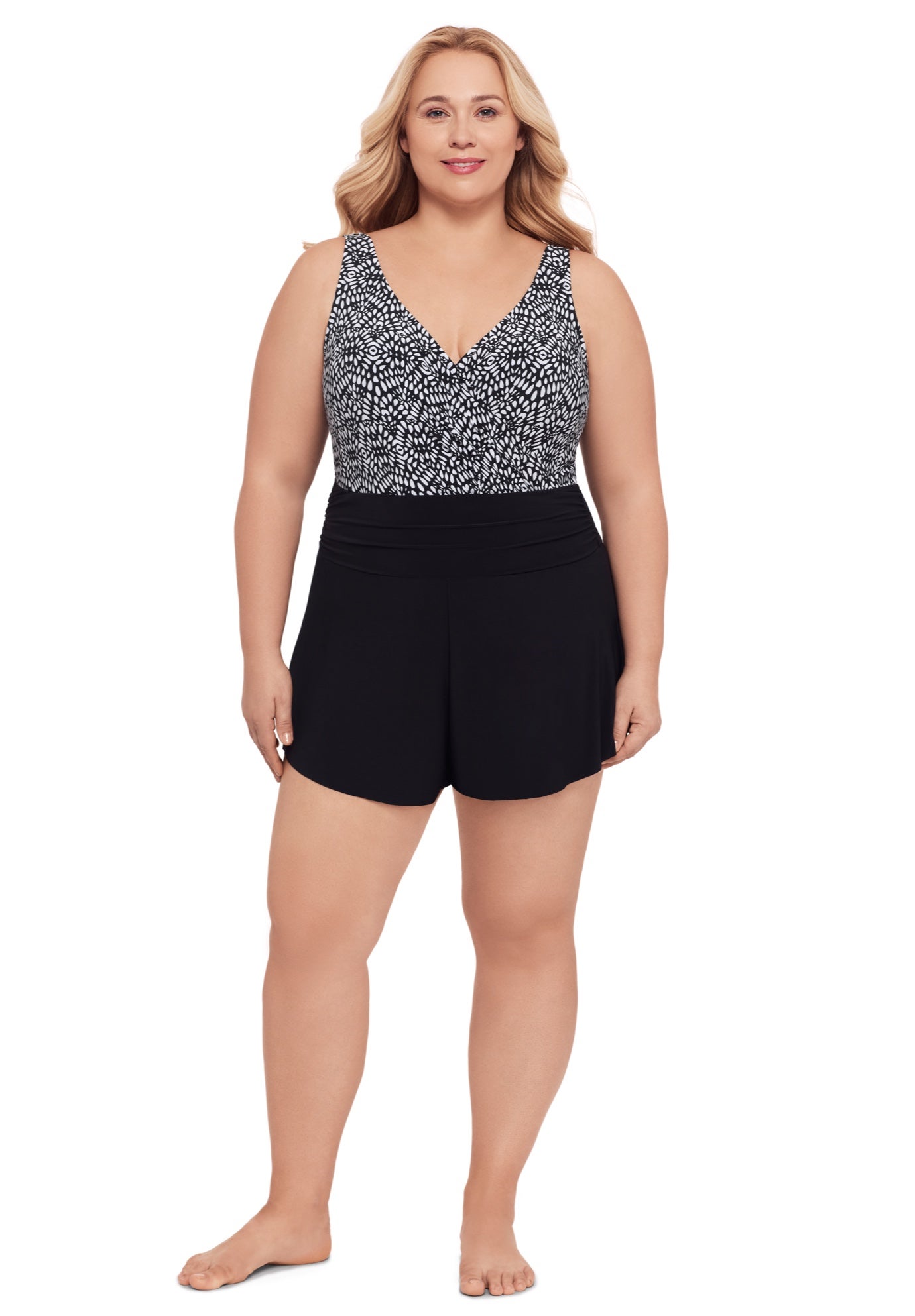 Rebecca Plus Swimsuit Romper with Pockets image number 0