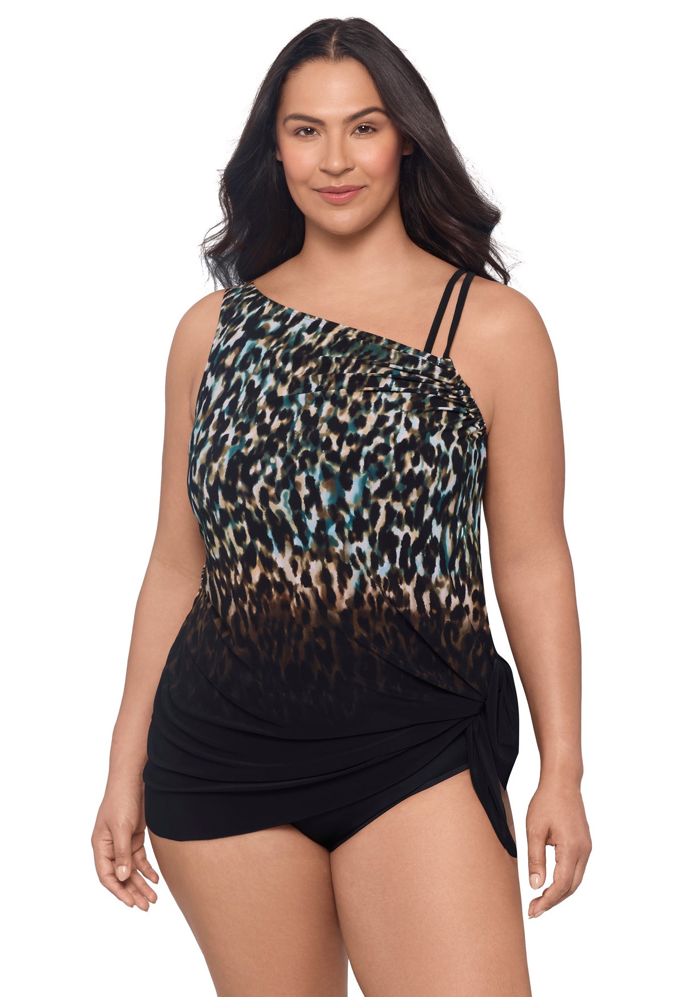 Brianna Adjustable Coverage Plus Swimdress image number 0