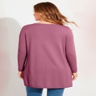 V-Neck Tunic Sweater image number null