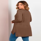 V-Neck Tunic Sweater image number null