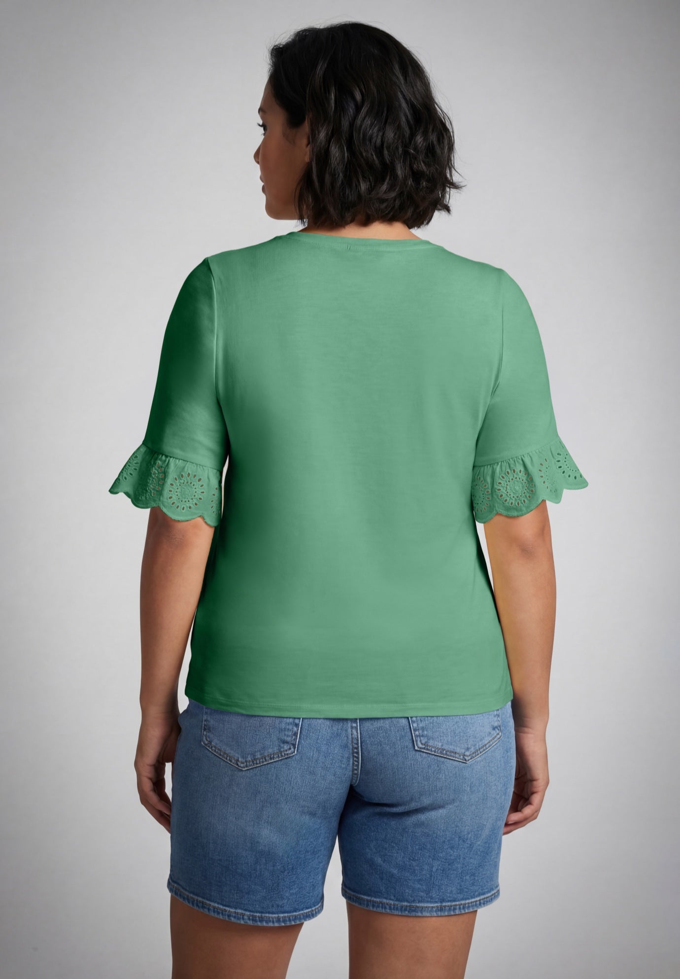 Eyelet Trim Top image number 1