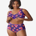 Cotton Front-Close Wireless Bra image number null