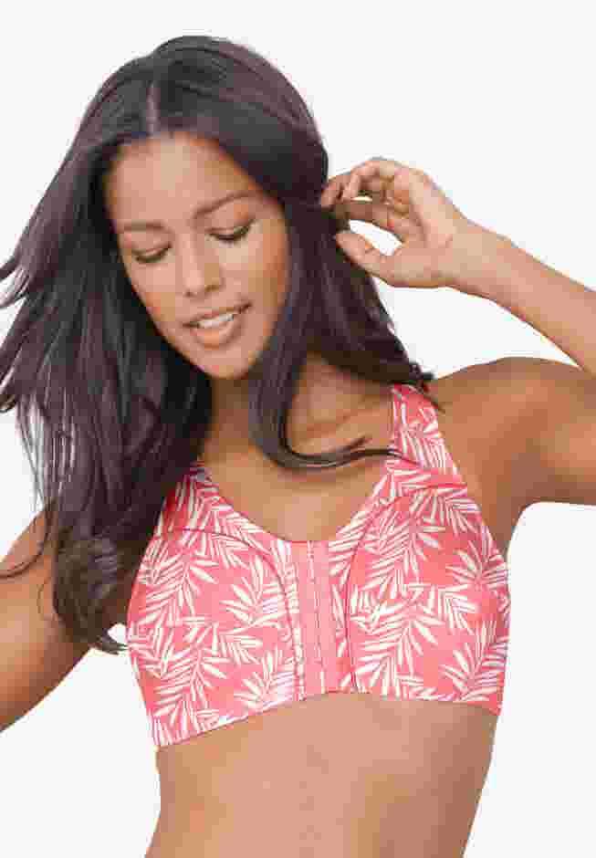 Cotton Front-Close Wireless Bra image number 7