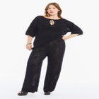 Straight-Leg Jacquard Knit Pant image number 1