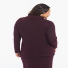 Button-Up Intarsia Knit Longline Cardigan image number 3