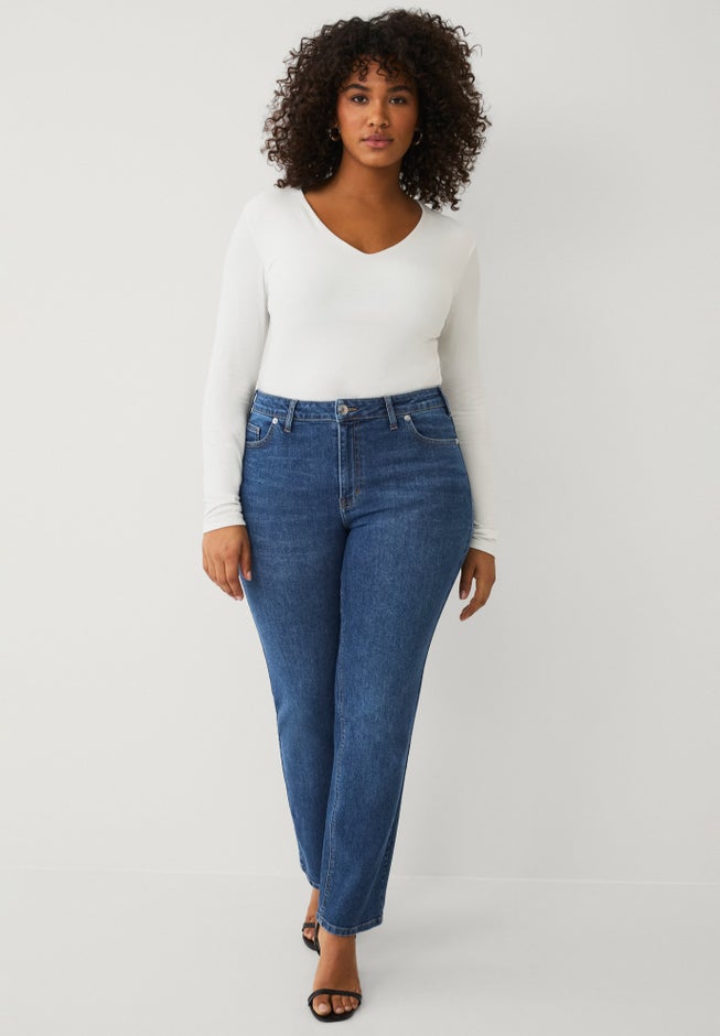 Straight Leg Stretch Jeans image number 5