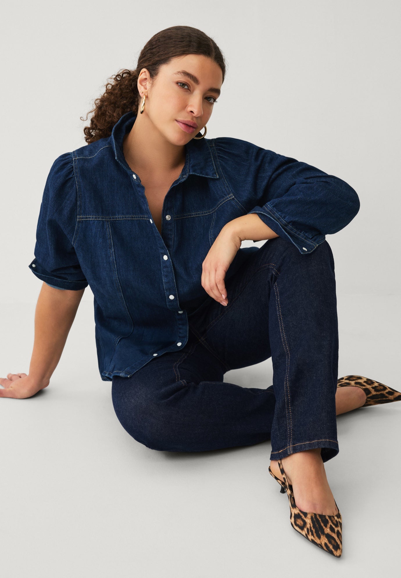 Straight Leg Stretch Jeans image number 6