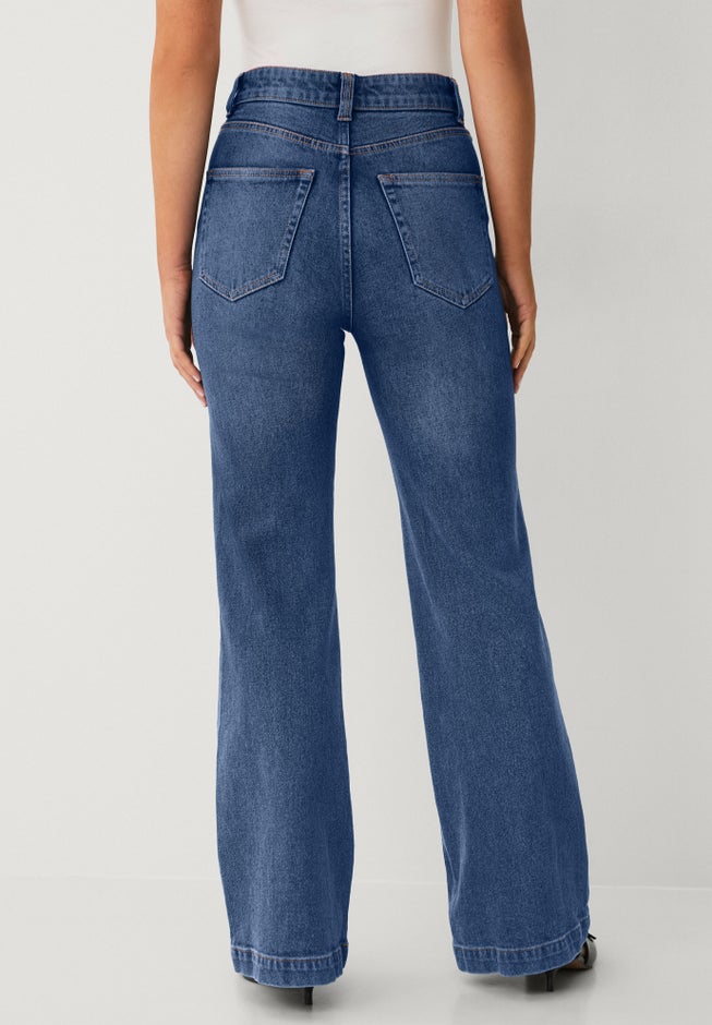 High-Rise Stretch Flare Leg Jeans image number 2