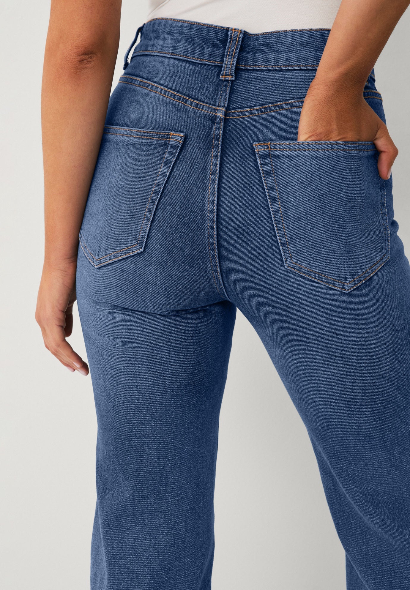 High-Rise Stretch Flare Leg Jeans image number 4