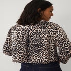 Structured Denim Tie Front Jacket image number null