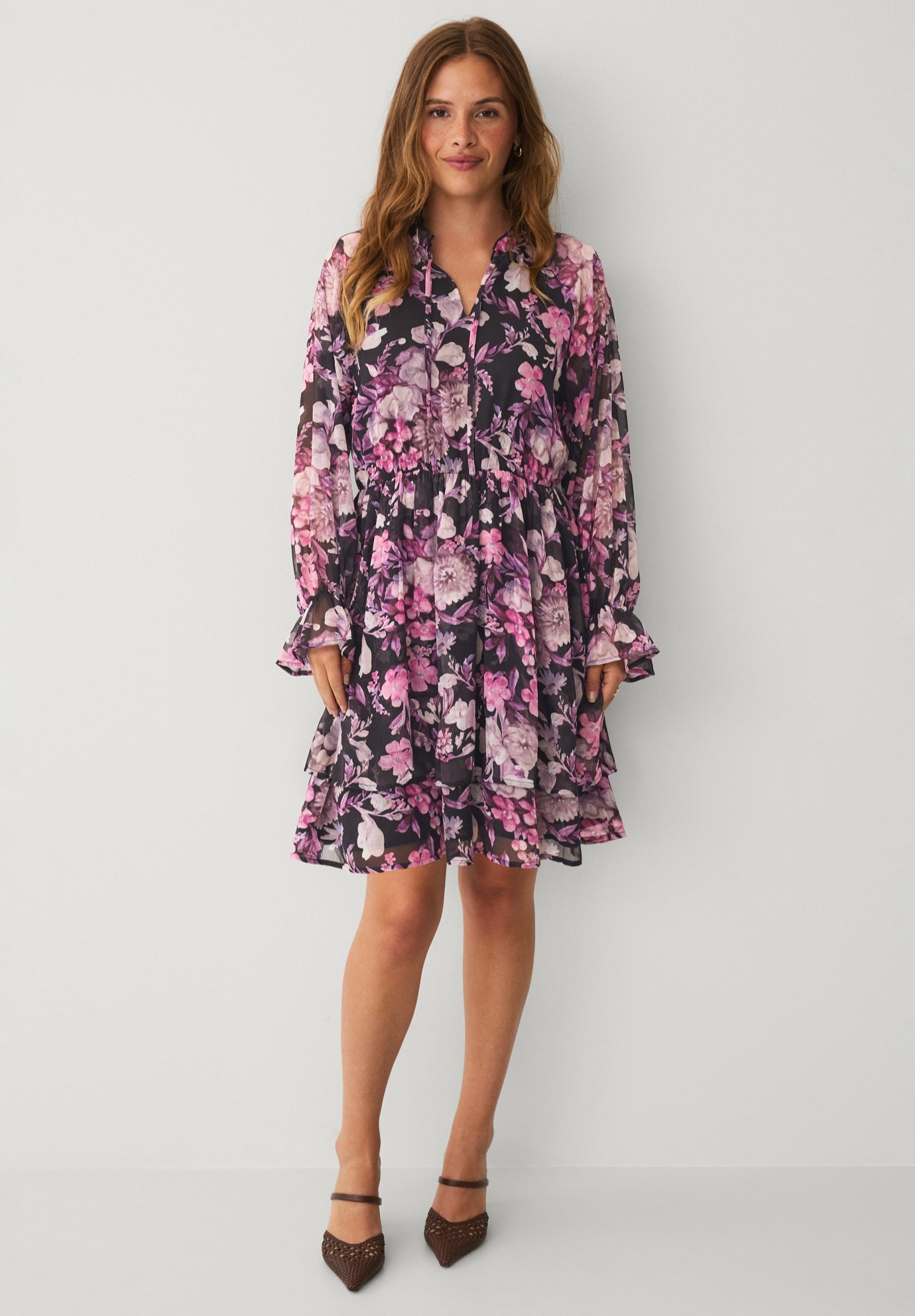 Chiffon Short Babydoll Dress image number 0