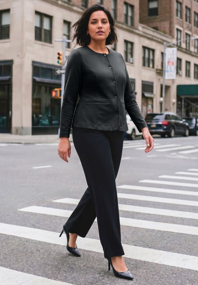 Ponte Button Blazer image number 2