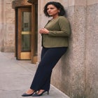 Ponte Button Blazer image number null