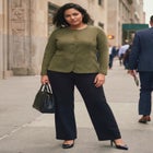 Ponte Button Blazer image number null