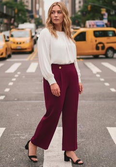 Cool Hand Wide Leg Trouser