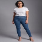 Gabrielle Knit Denim Legging image number 0