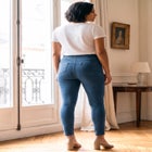 Gabrielle Knit Denim Legging image number 3