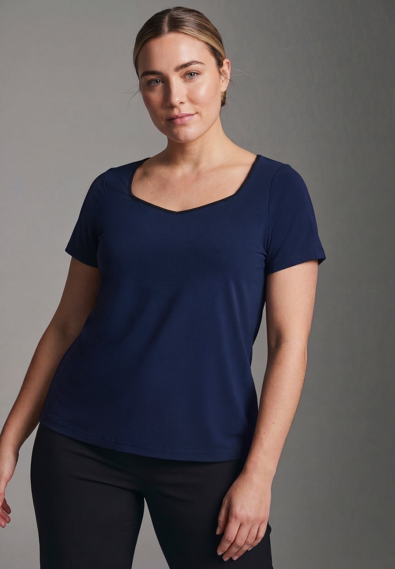 Audrey Contrast Sweetheart Top image number 1