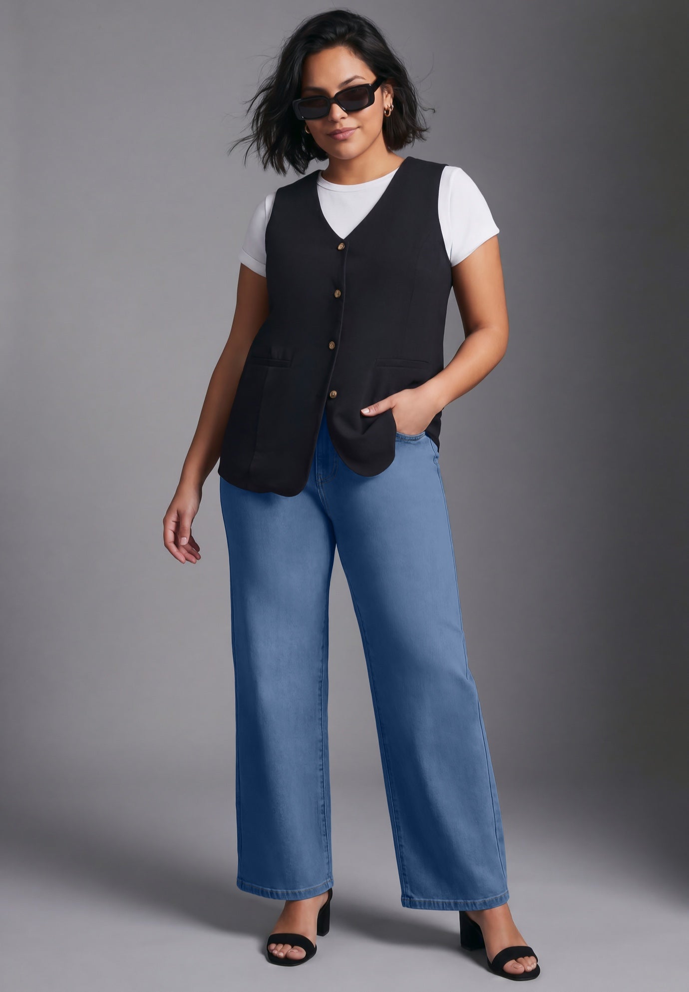 Butter Denim Wide Leg Jean image number 3