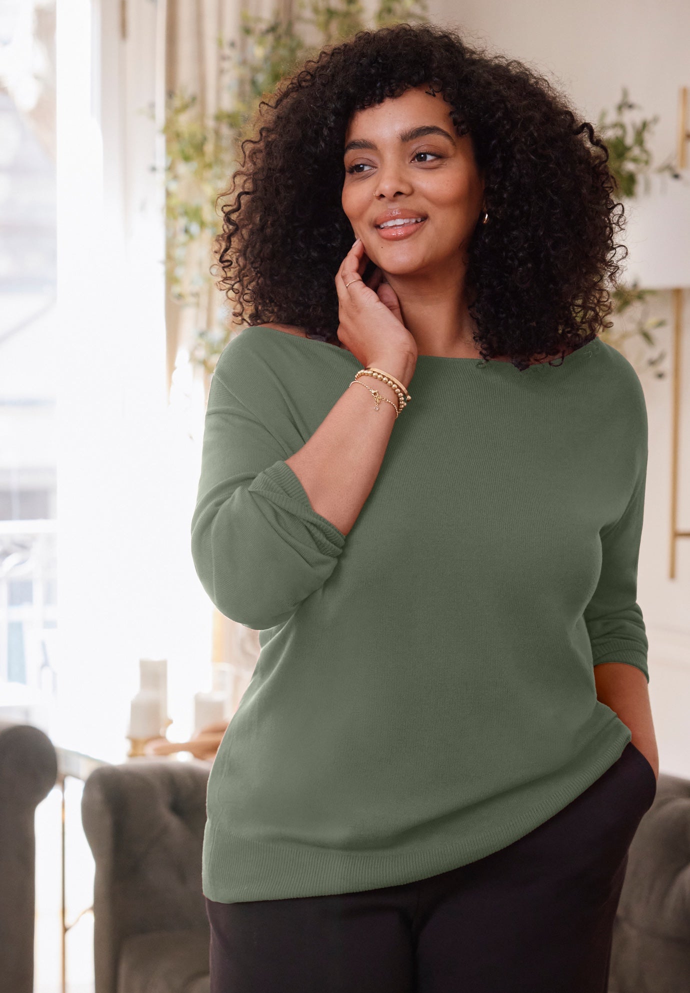 Convertible Pullover Sweater image number 1