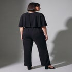Twist Cape Metallic Jumpsuit image number 1