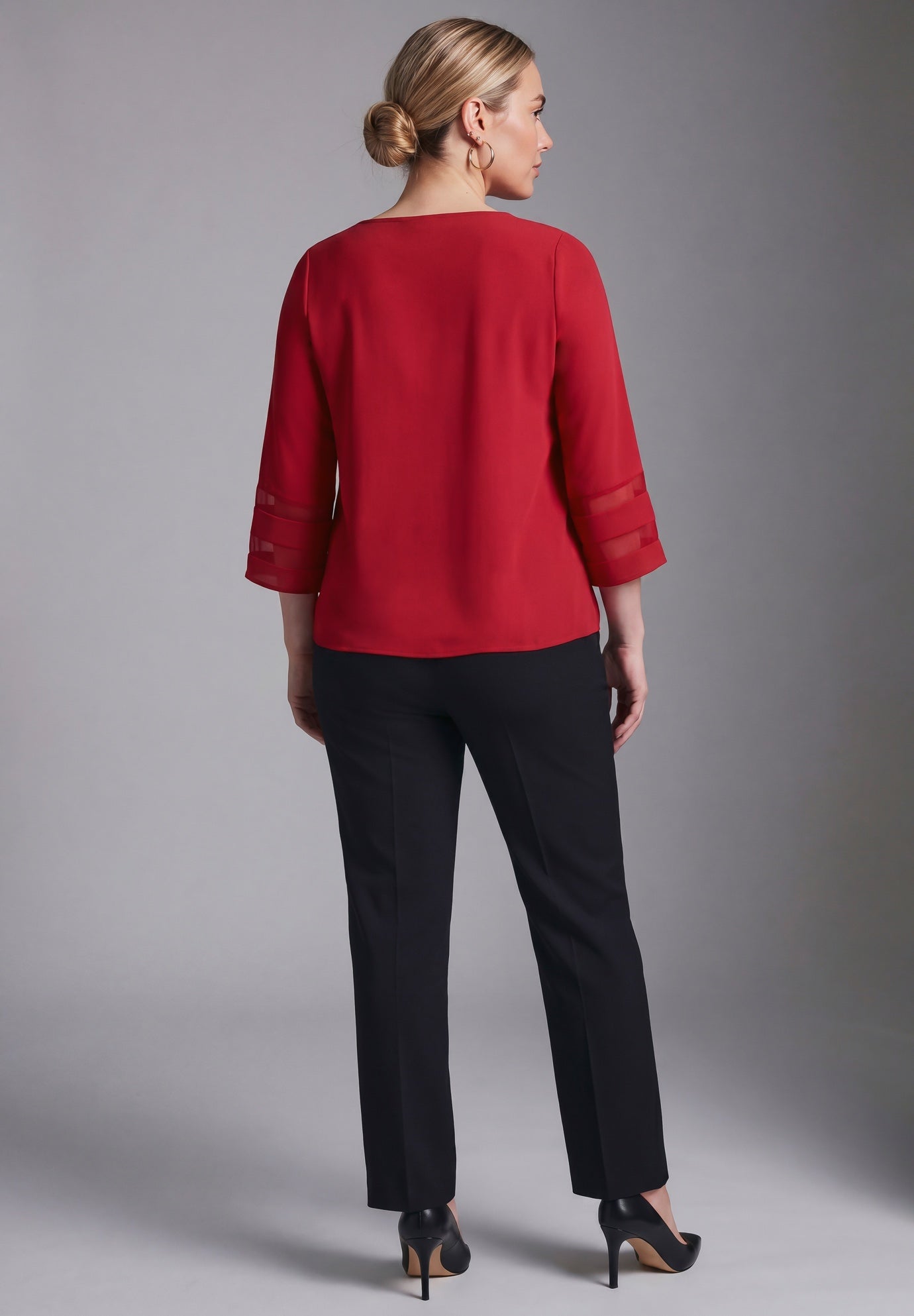 Sheer Bell Sleeve Tunic image number 3