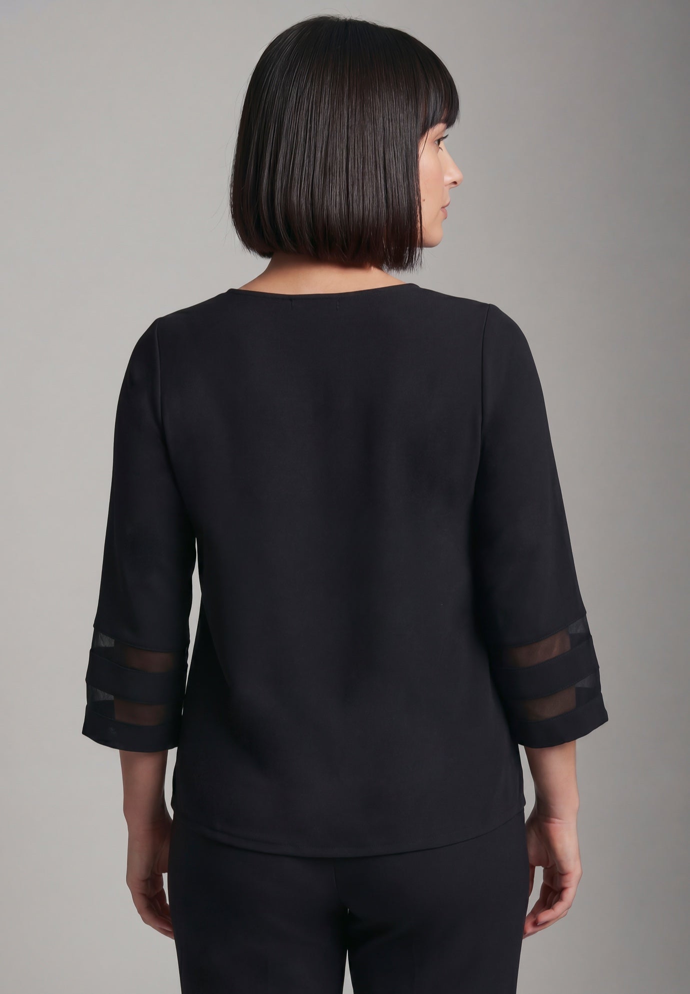 Sheer Bell Sleeve Tunic image number 2
