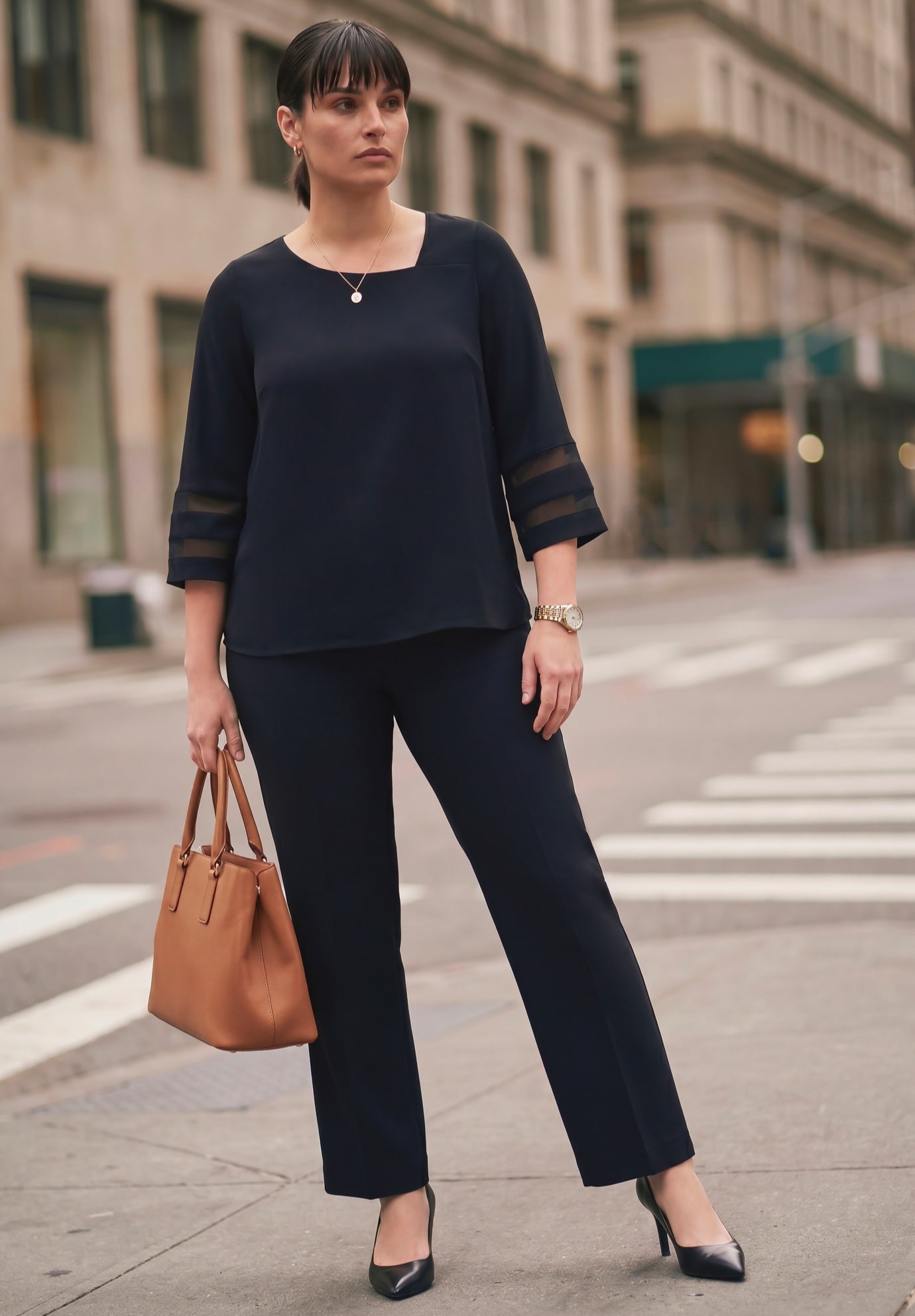 Sheer Bell Sleeve Tunic image number 1