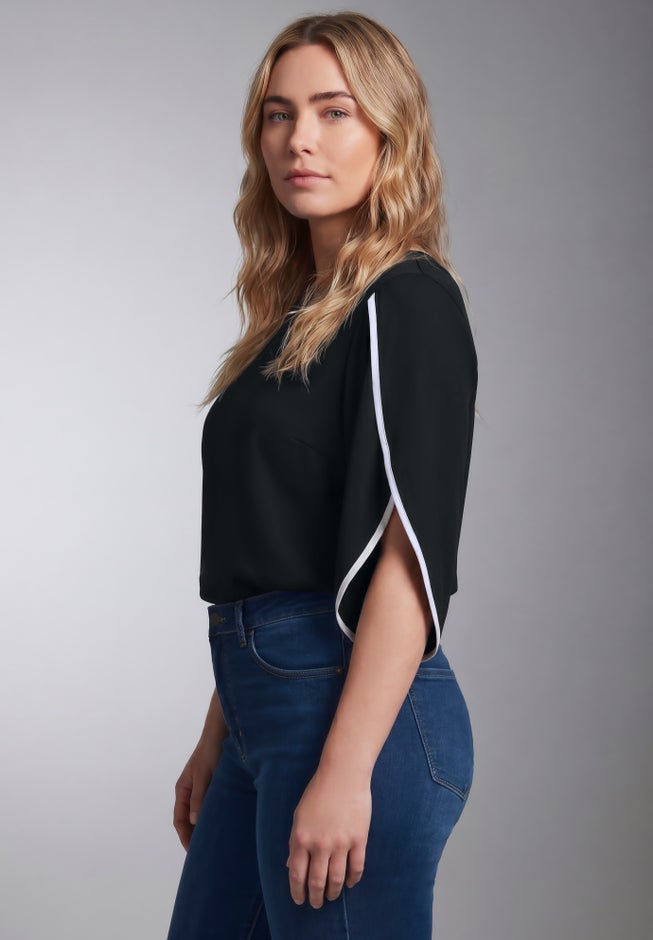 Contrast Tulip Blouse image number 2