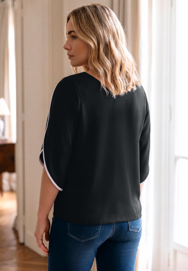 Contrast Tulip Blouse image number 3