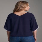 Contrast Tulip Blouse image number 1
