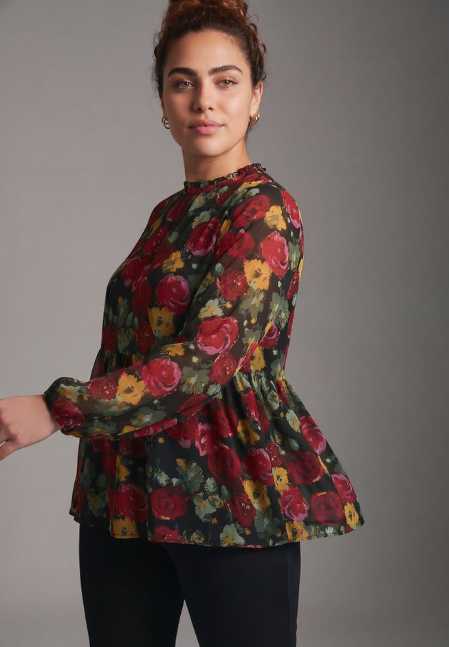 Paulina Peplum Blouse image number 1