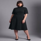 Ponte Fit & Flare Dress image number 1
