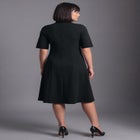 Ponte Fit & Flare Dress image number 2