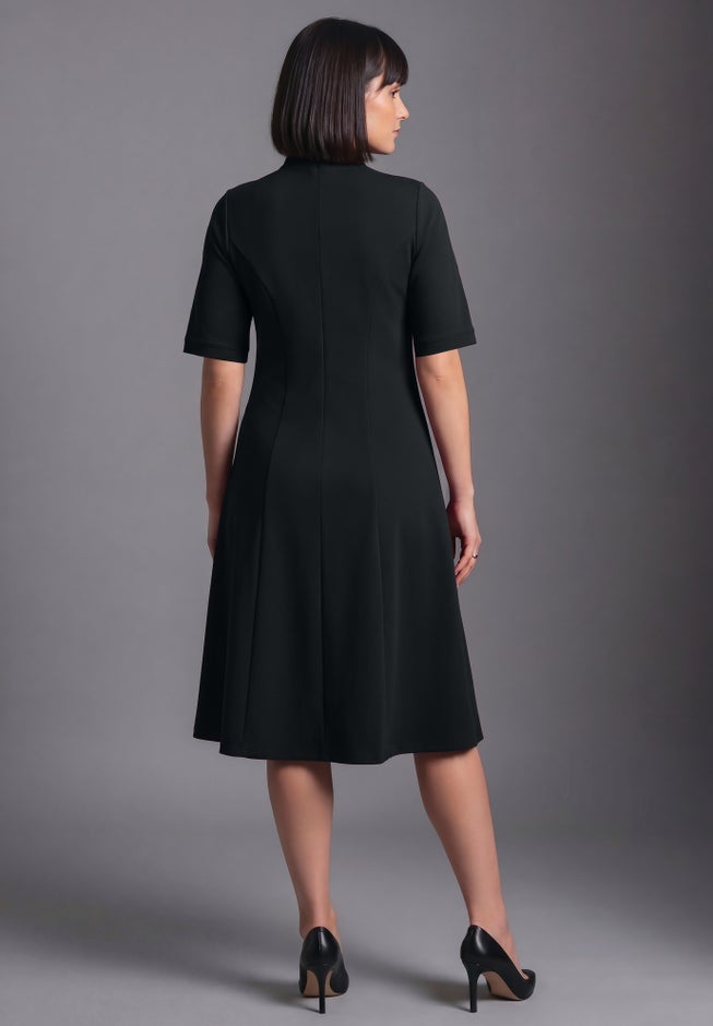 Ponte Fit & Flare Dress image number 2